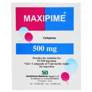 MAXIPIME 500 MG ( CEFEPIME ) POWDER FOR SOLUTION FOR IV / IM INJECTION VIAL